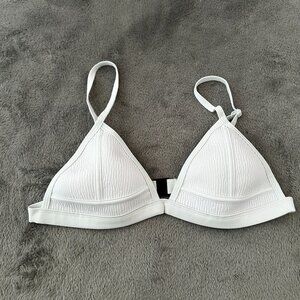 Triangl Swimwear Bikini Top Swimsuit White Women's MEDIUM